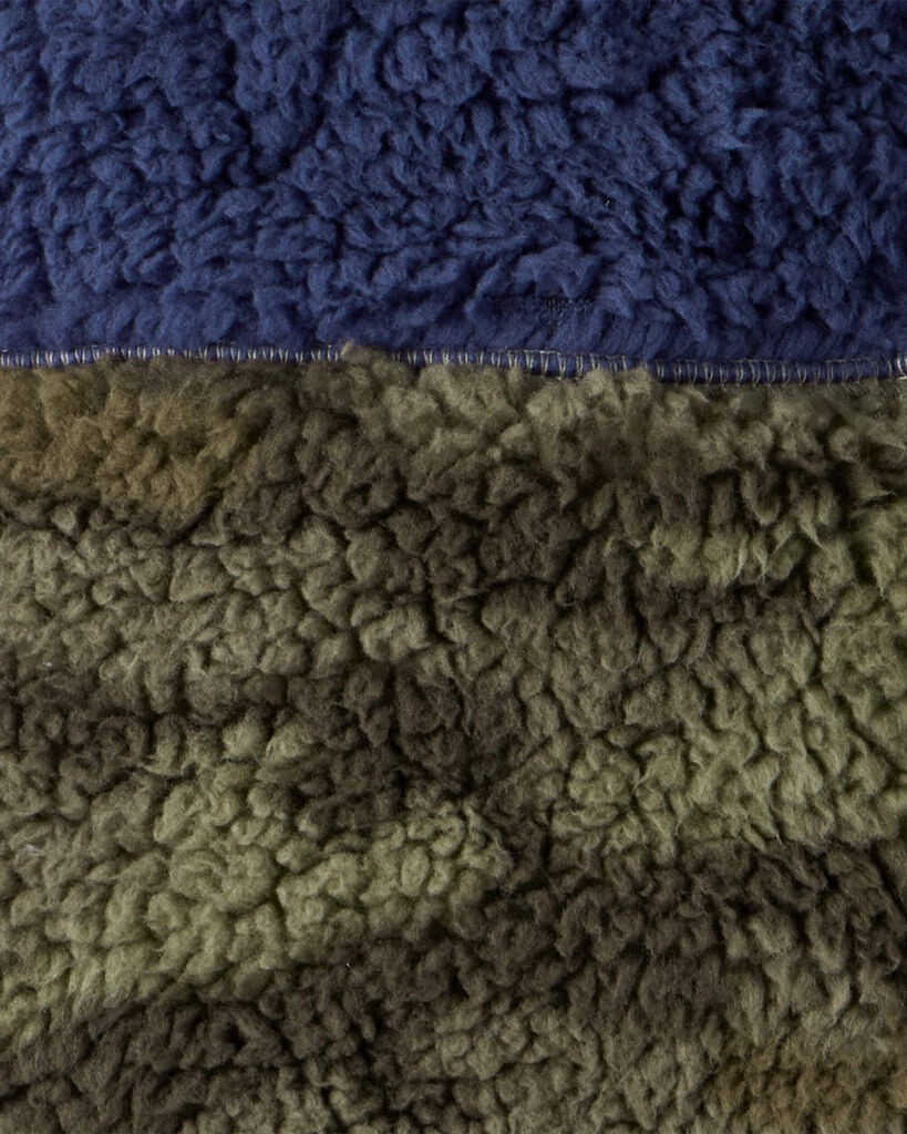 slide 2 of 2, Carter's Boys Camo Sherpa Sleeveless Vest Green/Blue 8, 1 ct