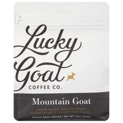 Lucky Goat Coffee Co Lucky Goat Mountain Goat Blend Whole Bean Coffee 12 Ounces