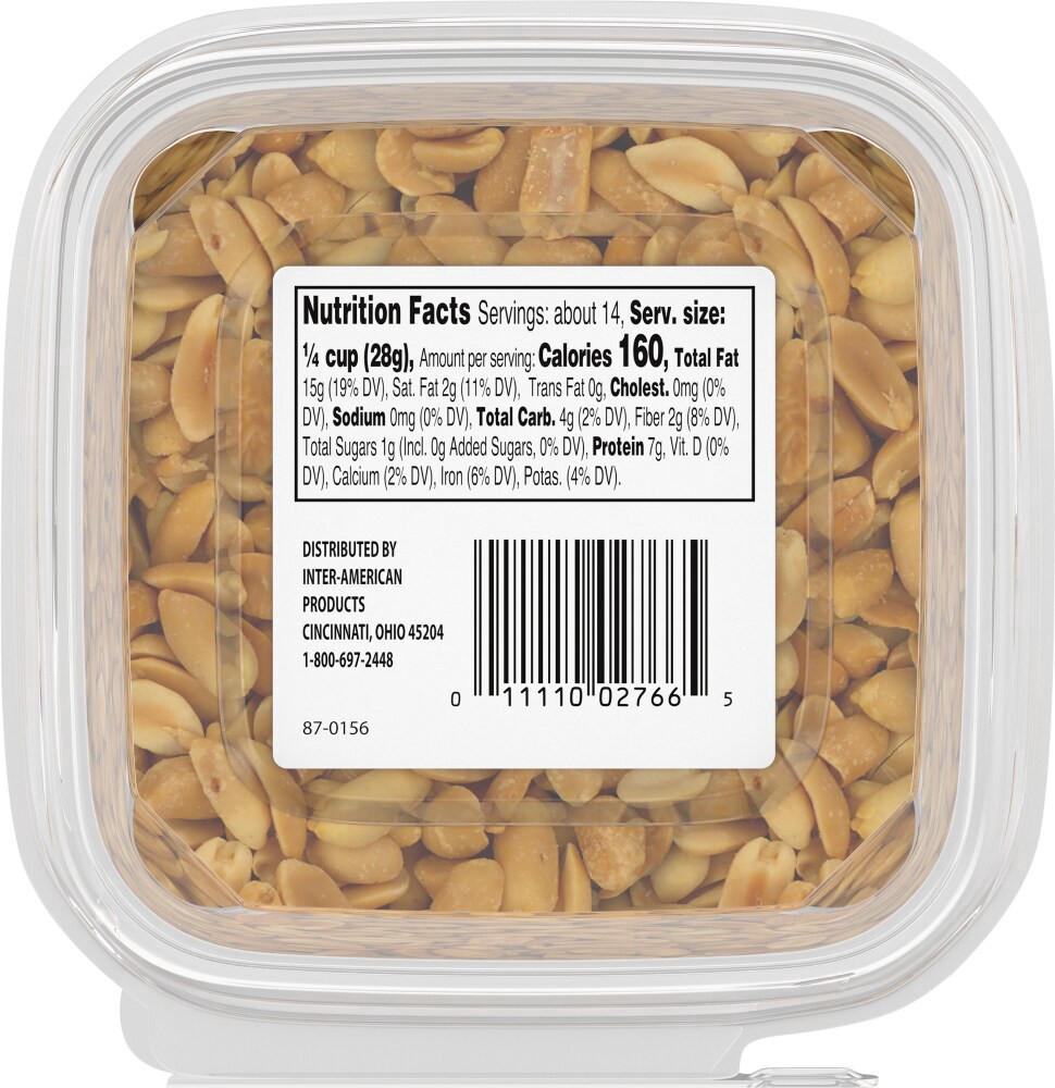 slide 2 of 2, Roasted Unsalted Blanched Virginia Peanuts, 14 oz