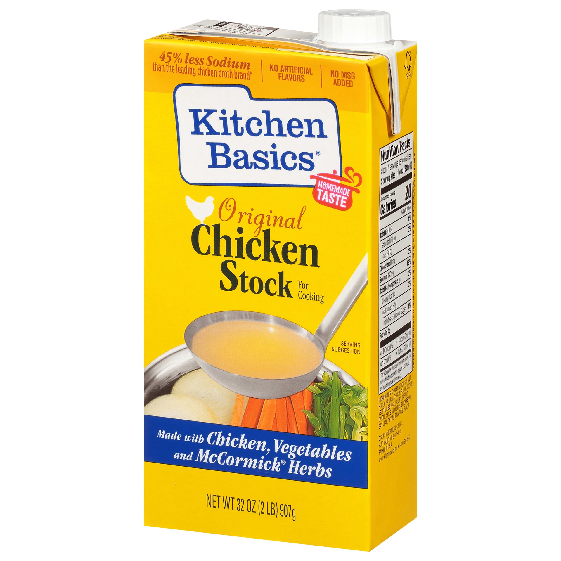 slide 4 of 5, Kitchen Basics Original Chicken Stock, 32 fl oz