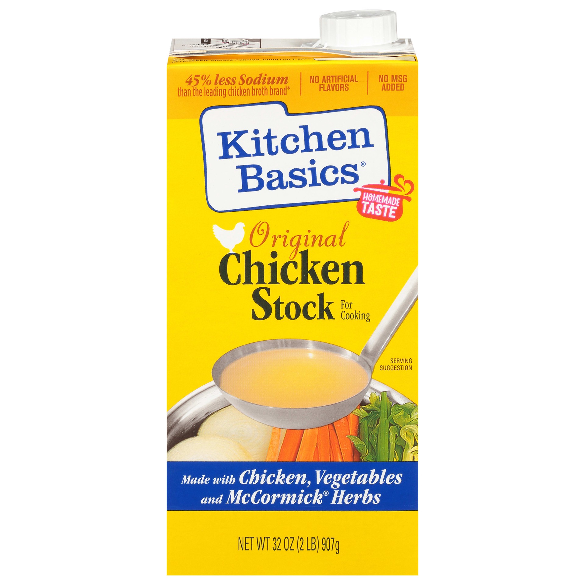 slide 1 of 5, Kitchen Basics Original Chicken Stock, 32 fl oz