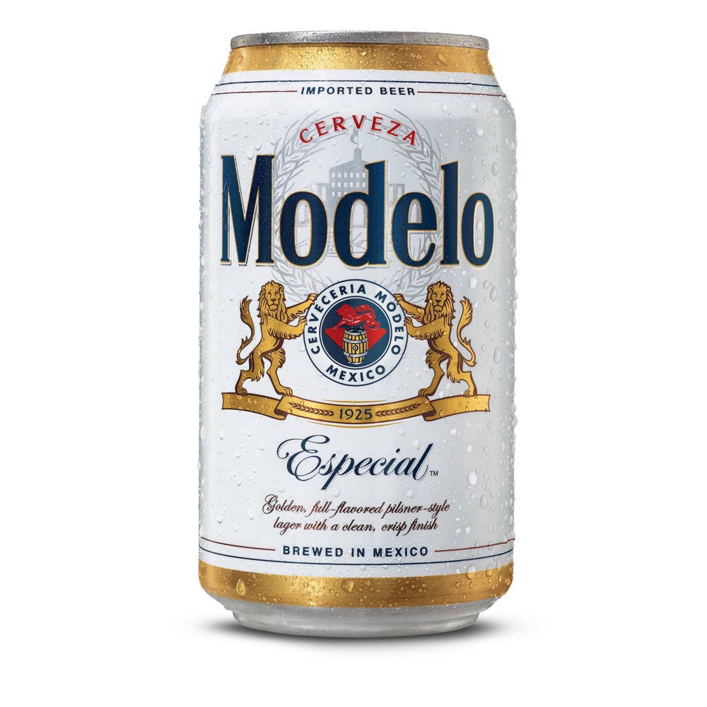 slide 10 of 13, Modelo Mexican Lager Import Beer, 12 fl oz Can, 4.4% ABV, 6 ct; 12 oz