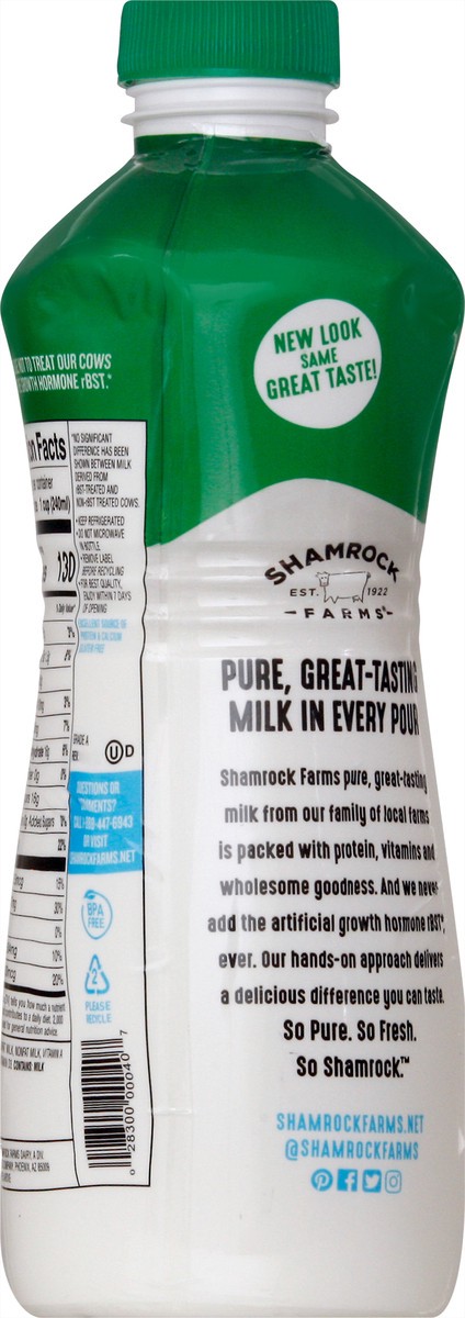 slide 10 of 12, Shamrock Farms 1% Lowfat Milk - 1 qt, 1 qt