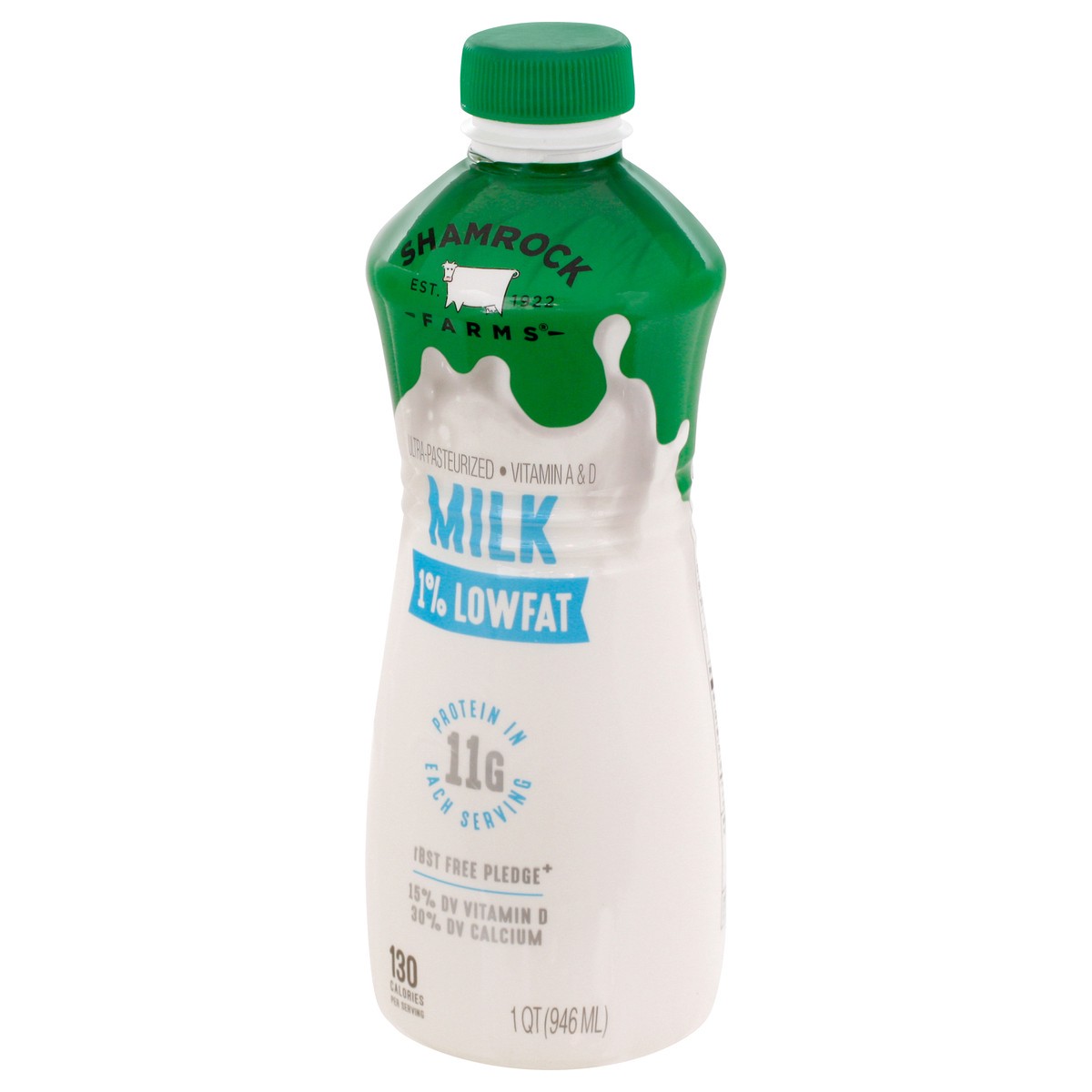 slide 7 of 12, Shamrock Farms 1% Lowfat Milk - 1 qt, 1 qt