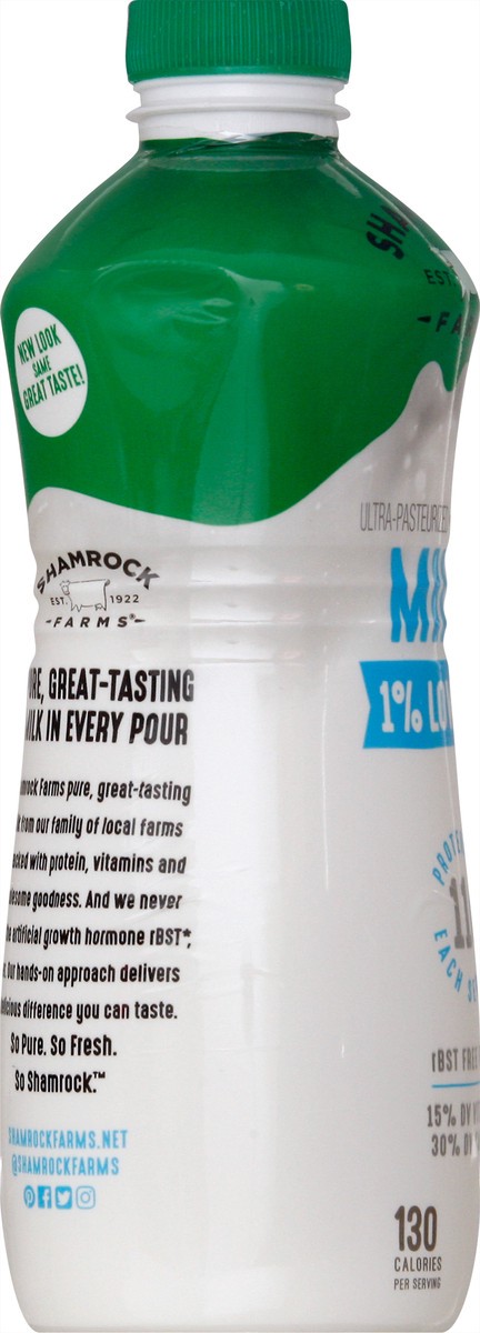 slide 6 of 12, Shamrock Farms 1% Lowfat Milk - 1 qt, 1 qt