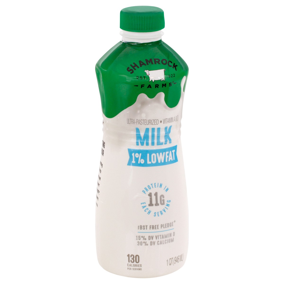 slide 12 of 12, Shamrock Farms 1% Lowfat Milk - 1 qt, 1 qt