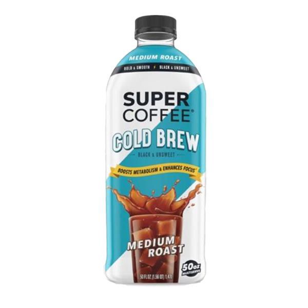 slide 1 of 1, Super Coffee Medium Roast Cold Brew, 50 oz