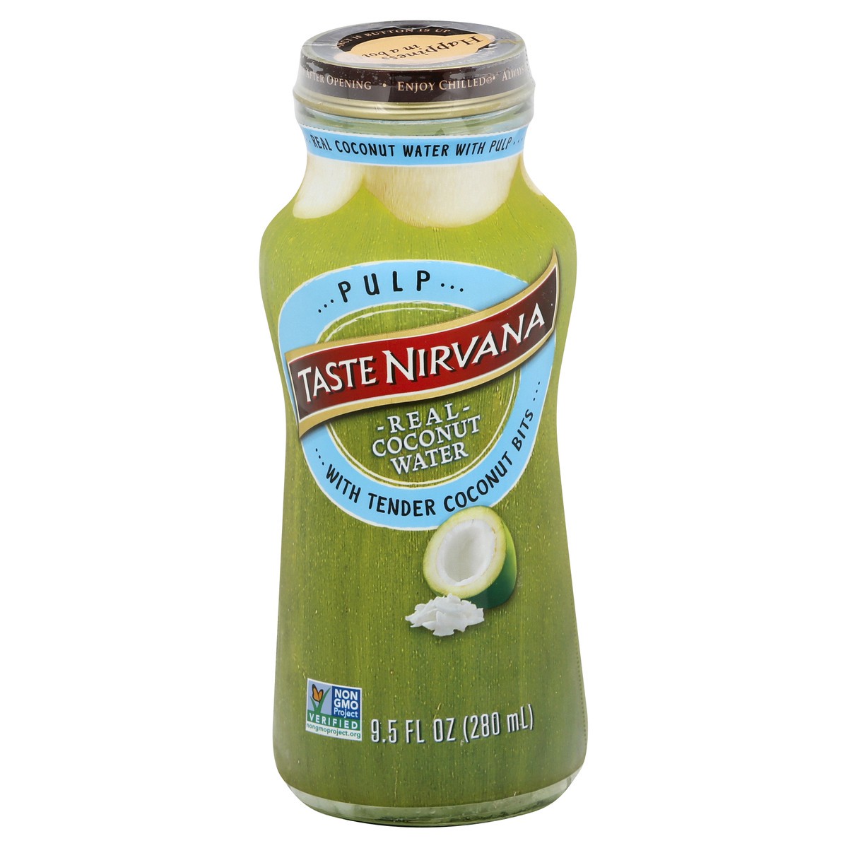 slide 3 of 13, Taste Nirvana Coconut Water With Pulp, 9.5 fl oz