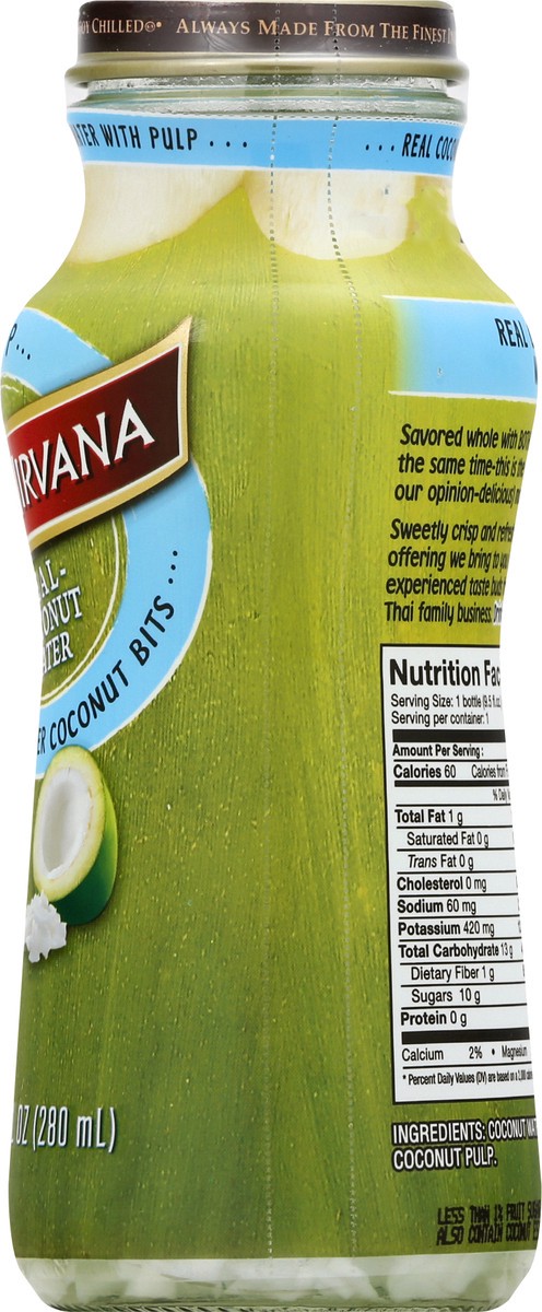 slide 13 of 13, Taste Nirvana Coconut Water With Pulp, 9.5 fl oz