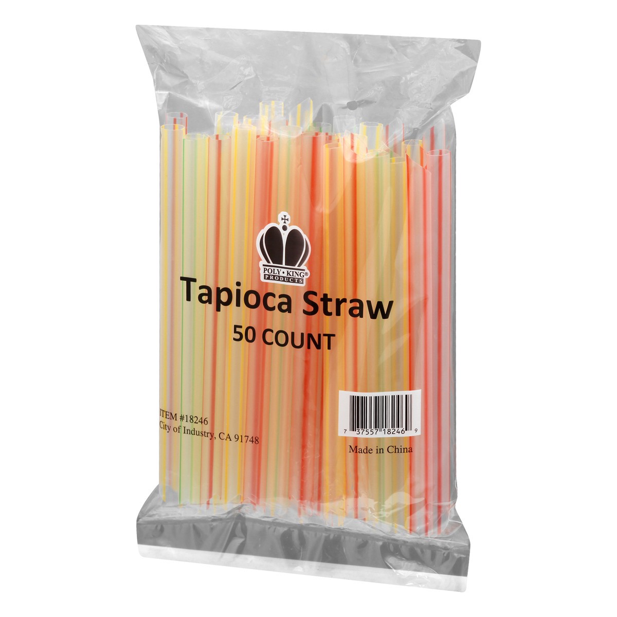 slide 6 of 11, Poly King Tapioca Straw 50 ea, 50 ct