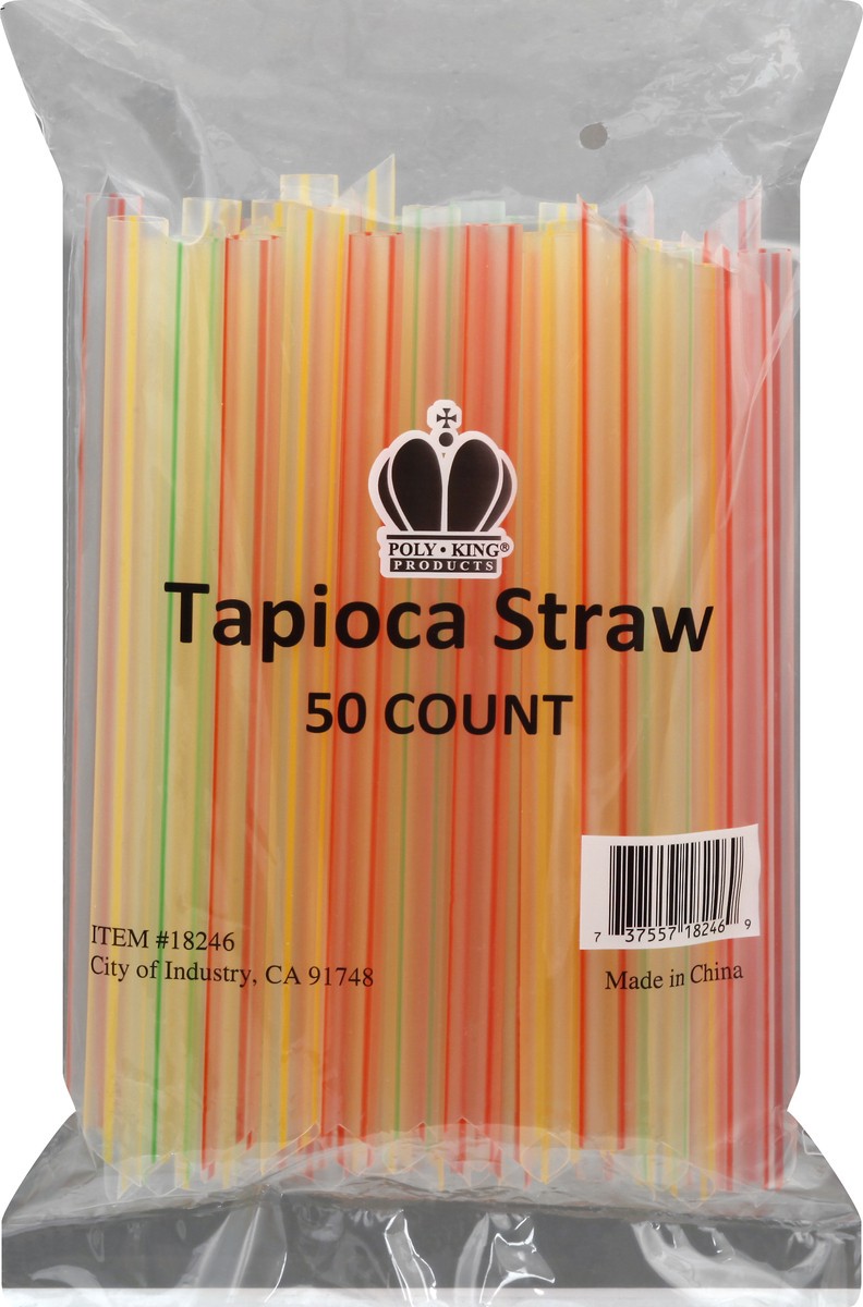 slide 3 of 11, Poly King Tapioca Straw 50 ea, 50 ct