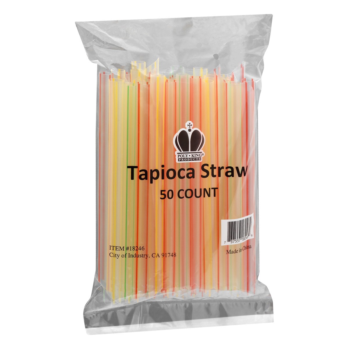 slide 2 of 11, Poly King Tapioca Straw 50 ea, 50 ct