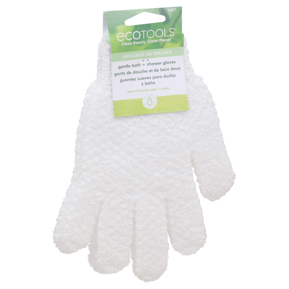slide 3 of 9, EcoTools Gentle Bath + Shower Gloves 1 Pair, 1 ct