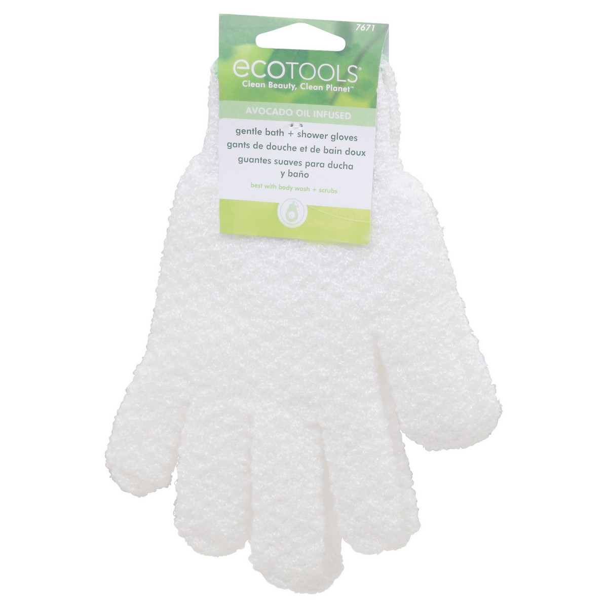slide 8 of 9, EcoTools Gentle Bath + Shower Gloves 1 Pair, 1 ct