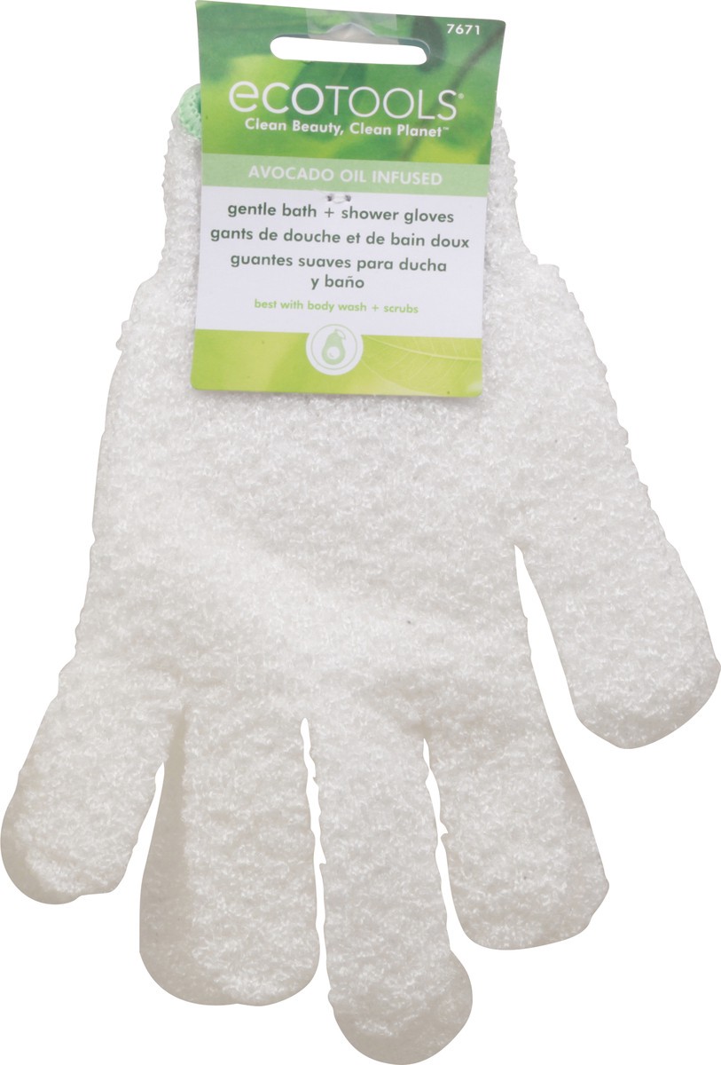 slide 5 of 9, EcoTools Gentle Bath + Shower Gloves 1 Pair, 1 ct