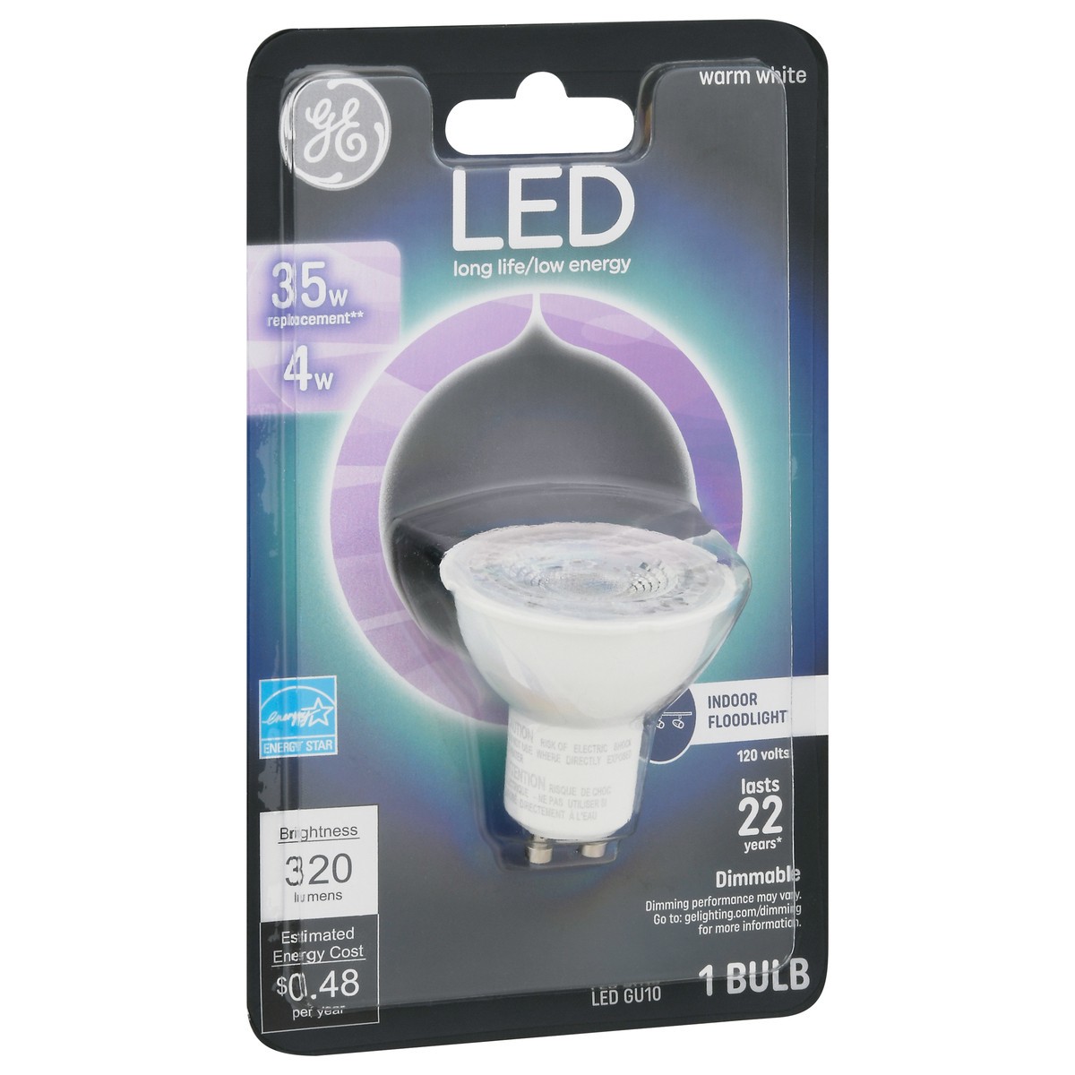 slide 4 of 9, GE 4 Watts Warm White Indoor Floodlight LED Light Bulb 1 ea, 1 ct