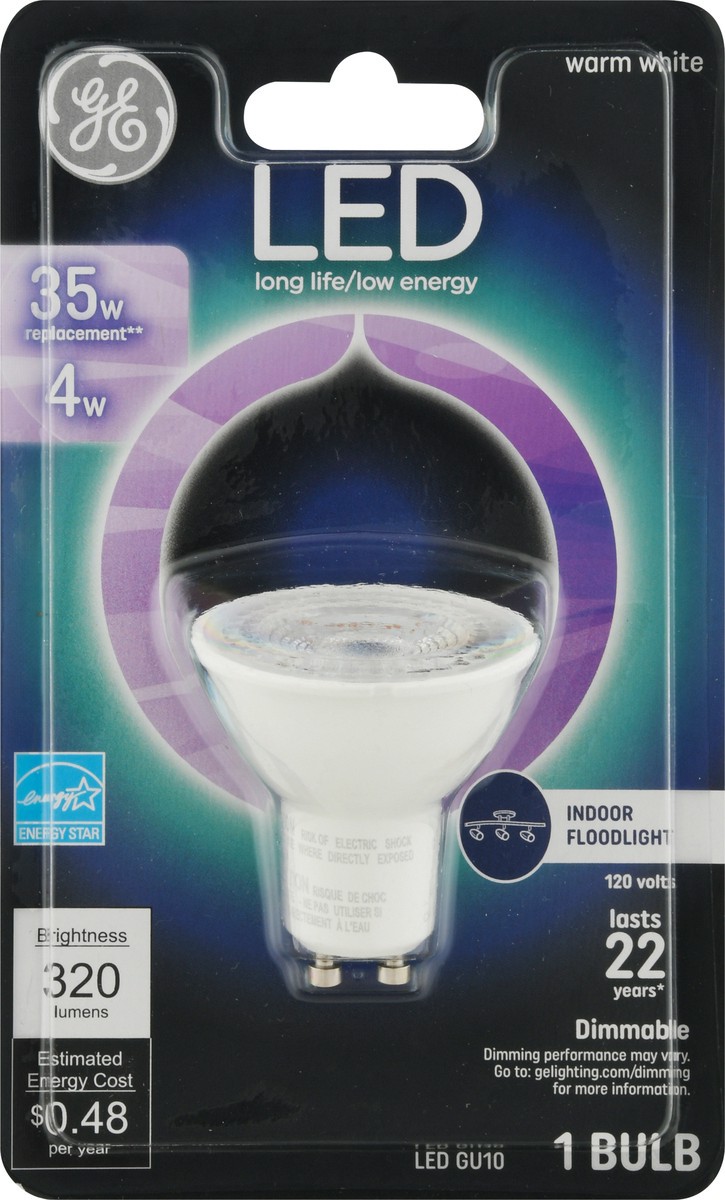 slide 5 of 9, GE 4 Watts Warm White Indoor Floodlight LED Light Bulb 1 ea, 1 ct