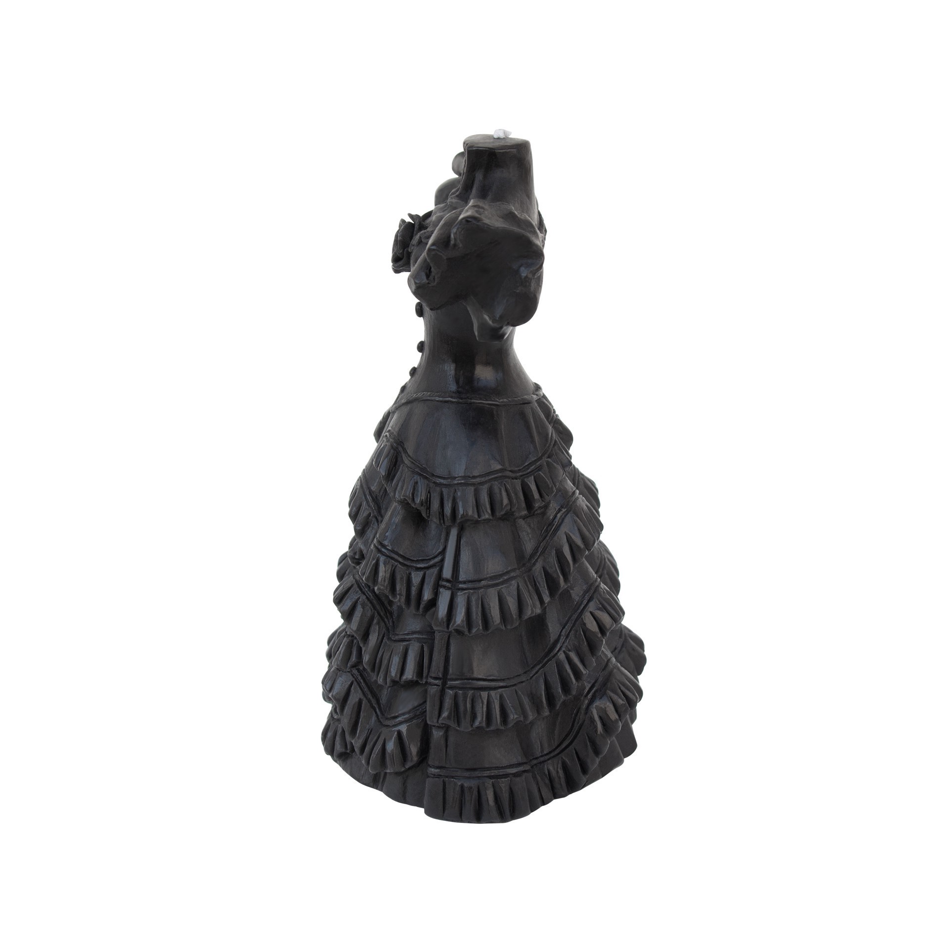 slide 2 of 4, 6" Black Halloween Dress Candle By Ashland, 6 in