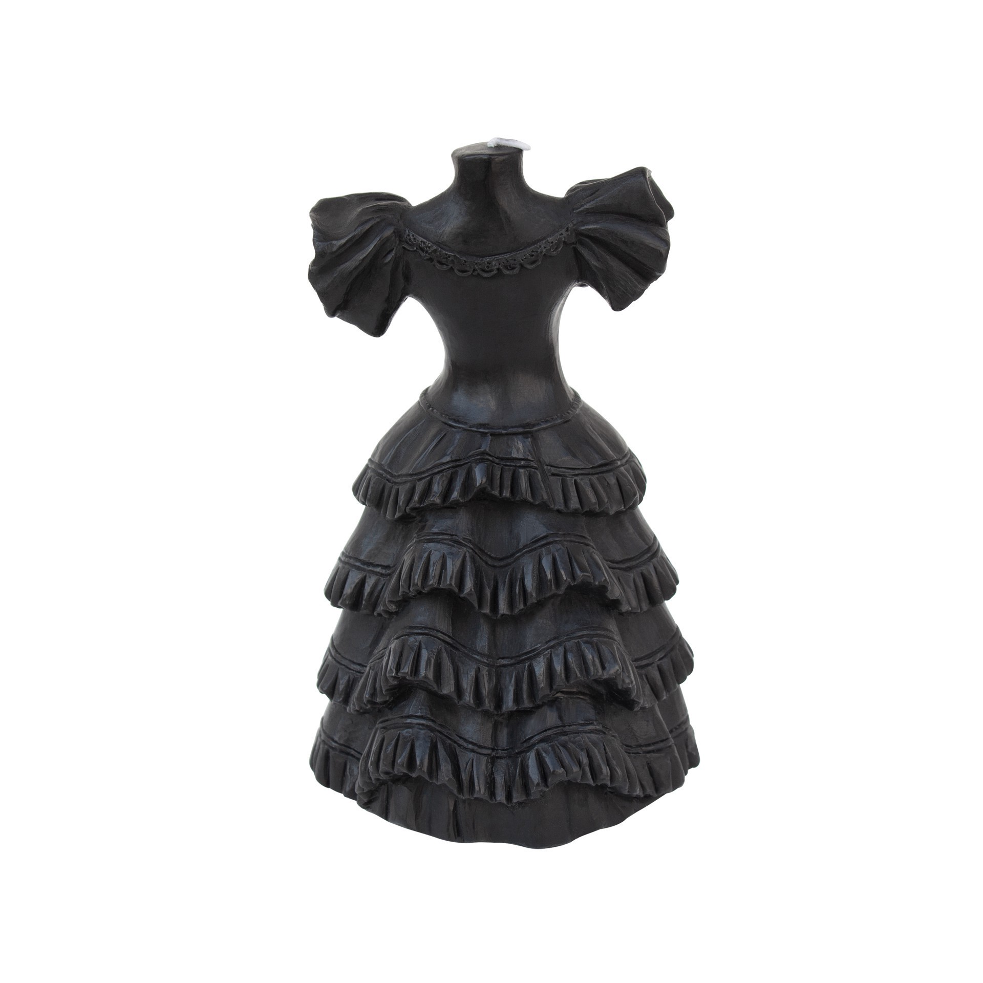 slide 3 of 4, 6" Black Halloween Dress Candle By Ashland, 6 in