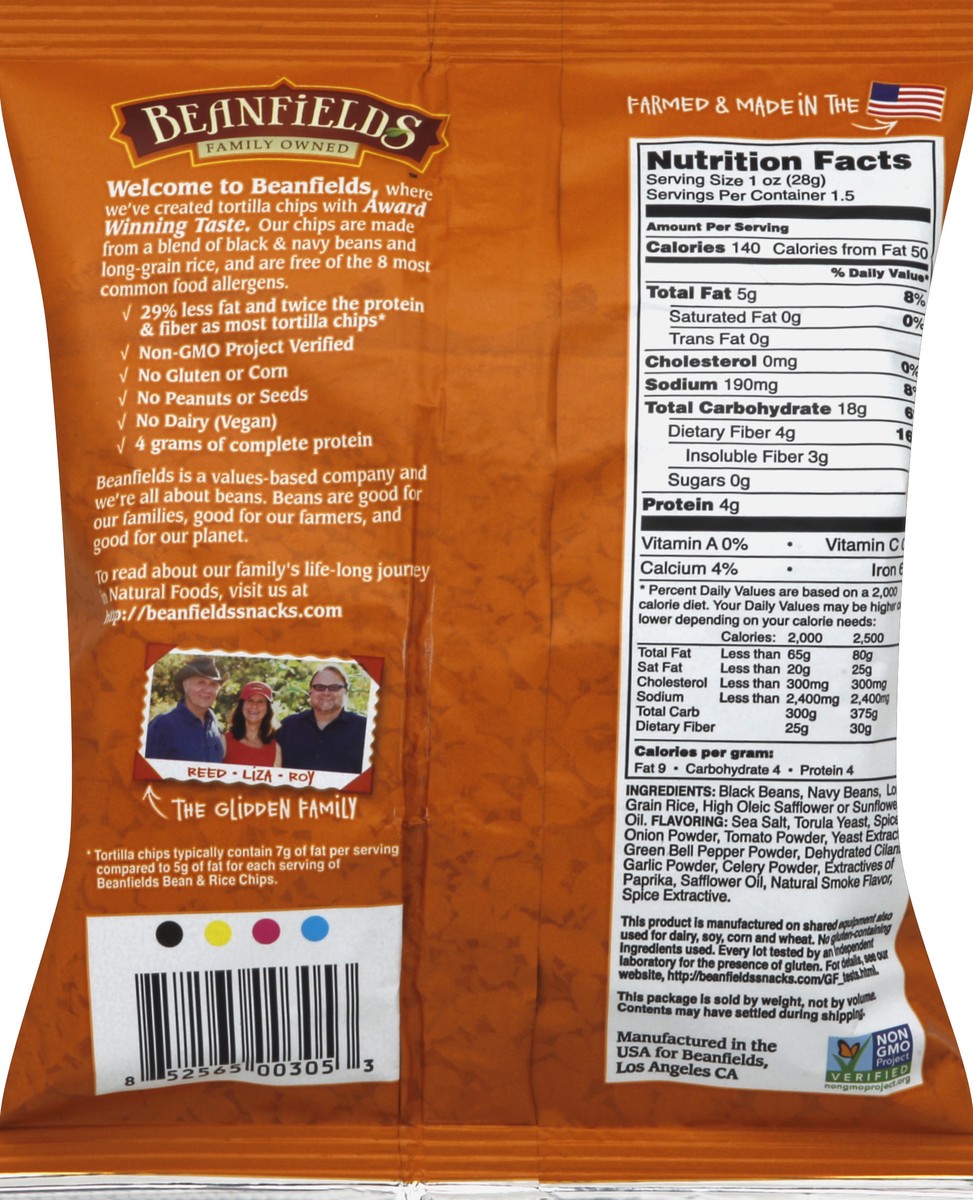 slide 4 of 6, Beanfields Bean & Rice Chips 1.5 oz, 1.5 oz