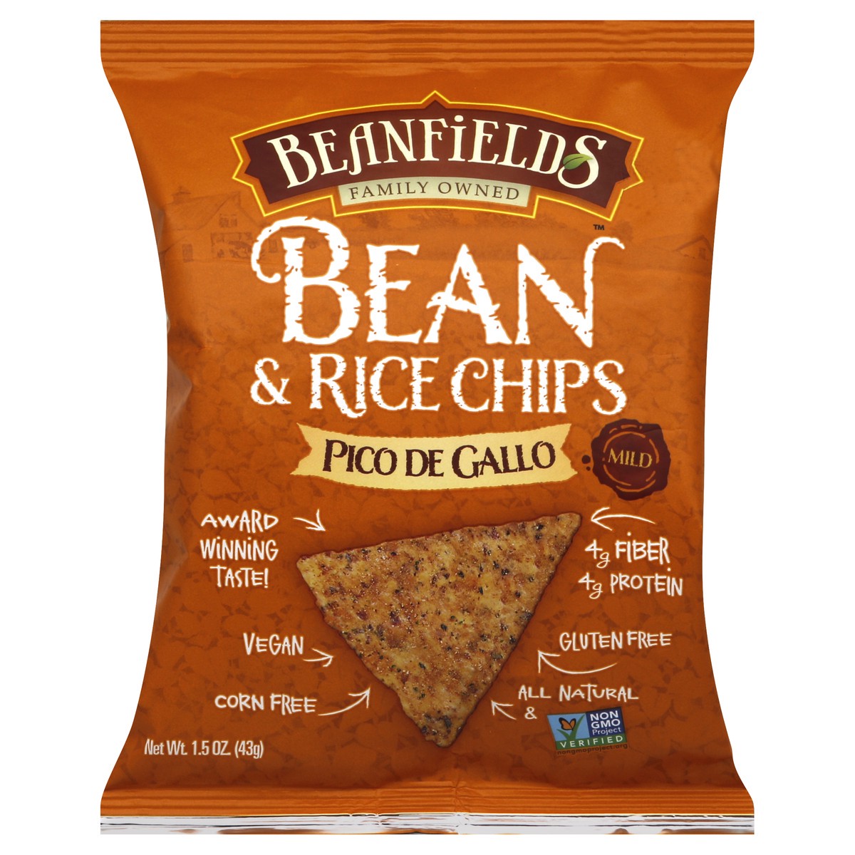 slide 2 of 6, Beanfields Bean & Rice Chips 1.5 oz, 1.5 oz