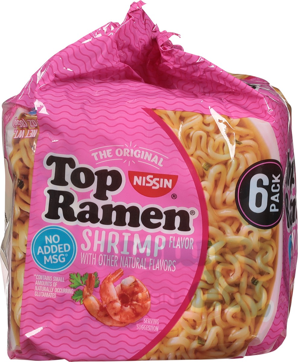 slide 8 of 13, Top Ramen Shrimp Flavor Ramen Noodle Soup 6 - 3 oz Packages, 6 ct