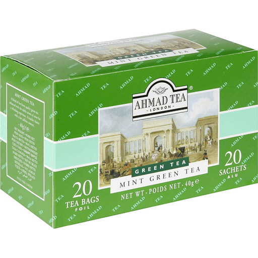 slide 1 of 1, Ahmad Tea Mint Mystique Green Tea, 40 gram