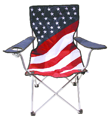 slide 1 of 1, Usa Flag Folding Chair, 1 ct