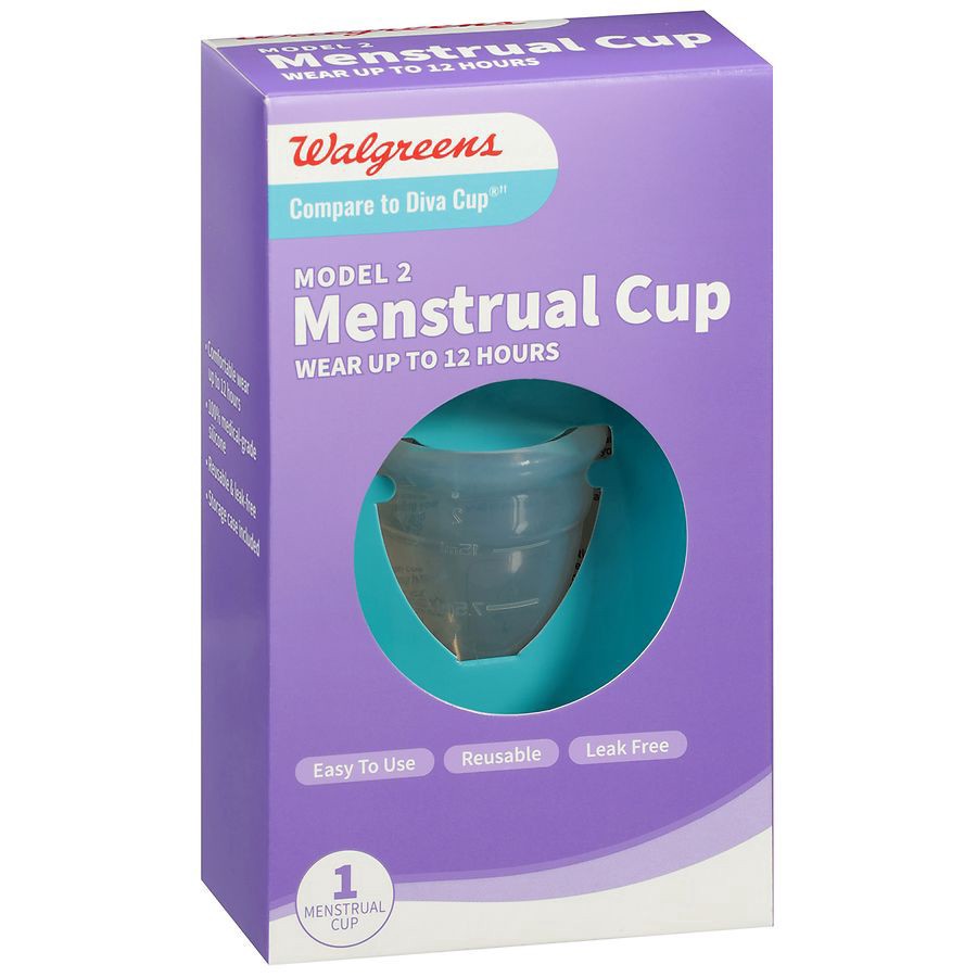slide 2 of 3, Walgreens Menstrual Cup, Model 2, 1 ct