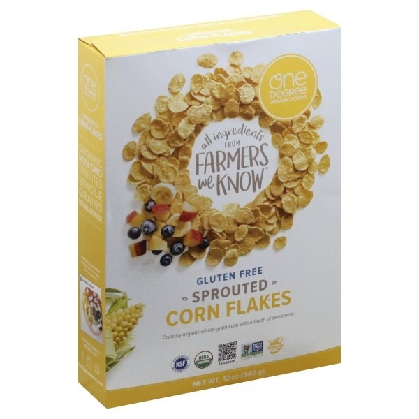 slide 1 of 4, One Degree Organic Foods Corn Flakes 12 oz, 12 oz