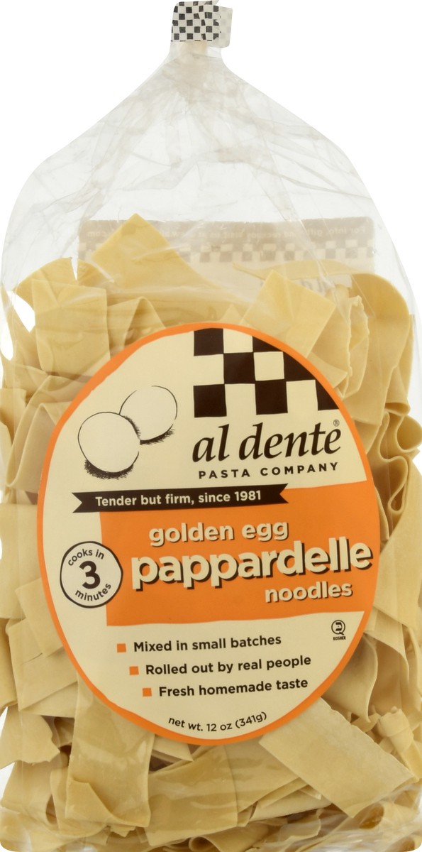 slide 1 of 9, Al Dente Golden Egg Pappardelle Noodles 12 oz, 12 oz