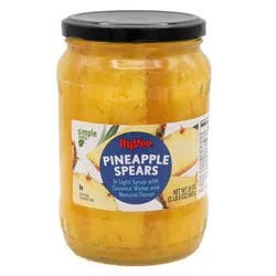Hy-Vee Pineapple Spears With Coconut Water