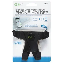 GoXT Bendy Grip Vent Mount Phone Holder - Black
