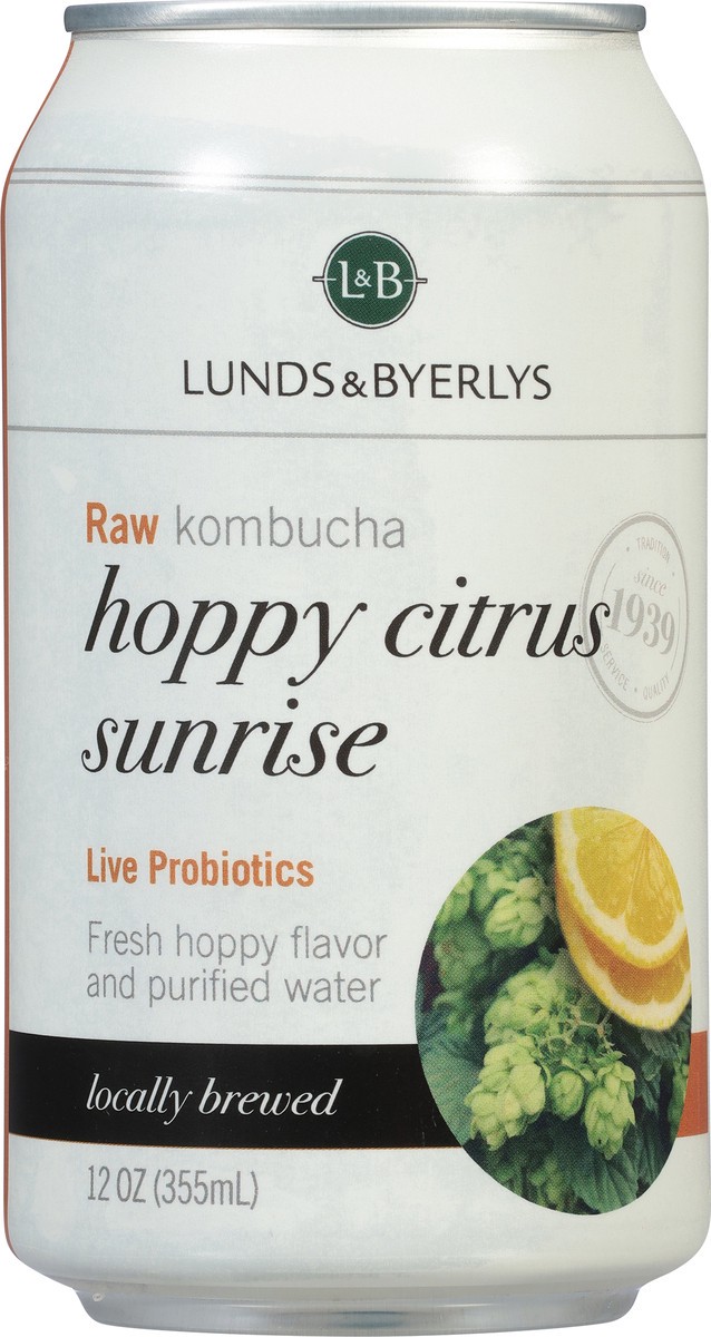 slide 13 of 14, Lunds & Byerlys Raw Hoppy Citrus Sunrise Kombucha 12 oz, 12 oz