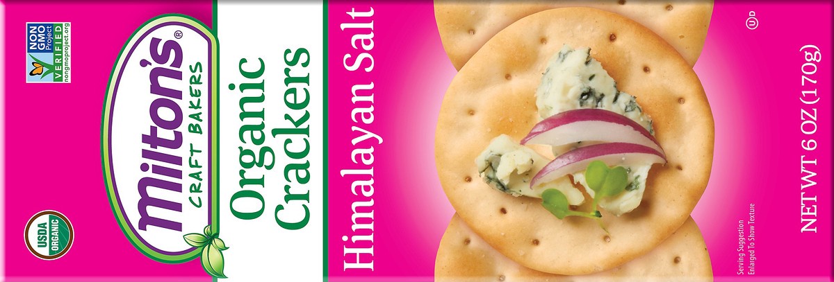 slide 7 of 11, Milton'S Craft Bakers Himalayan Salt Organic Gourmet Crackers - 6 Oz, 6 oz