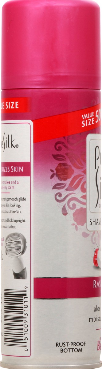 slide 3 of 9, Pure Silk Spa Therapy Raspberry Mist Shave Cream Value Size 10.88 oz, 10.88 oz