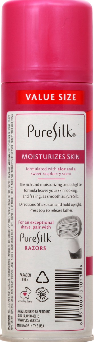 slide 5 of 9, Pure Silk Spa Therapy Raspberry Mist Shave Cream Value Size 10.88 oz, 10.88 oz