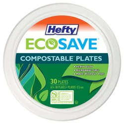 Hefty EcoSave Compostable Plates - 30 ct