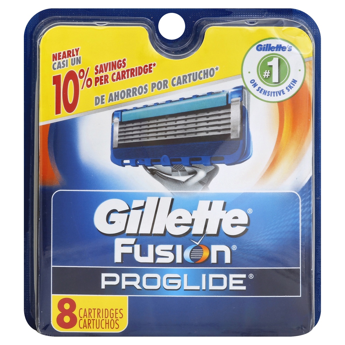 slide 1 of 1, Gillette Fusion Pro Glde Manual Cartridge, 8 ct