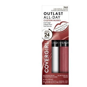 slide 8 of 32, Covergirl COVERGIRL Outlast All-Day Lip Color With Topcoat, Universal Nude 960, 1.9g 0.06 oz/ 2.3ml 0.07 fl oz, 0.06 oz