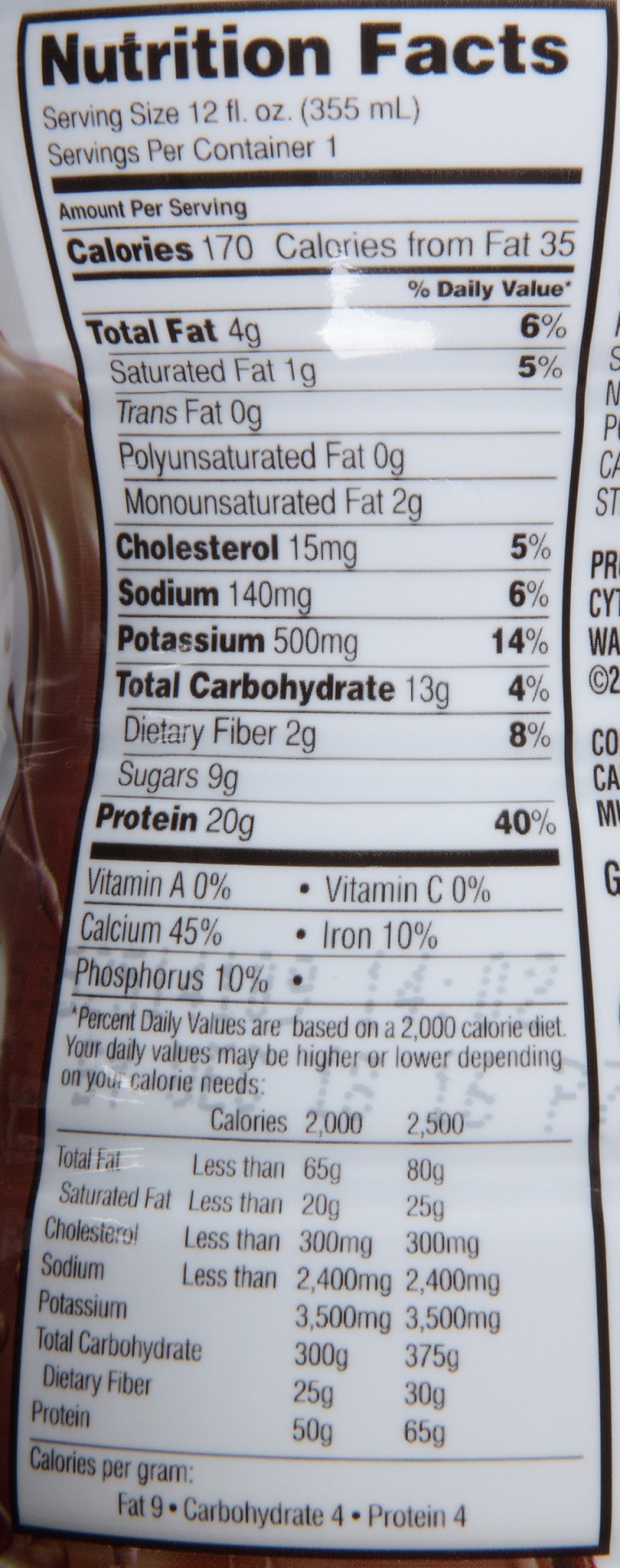 Muscle Milk Organic Chocolate 12 oz Shipt