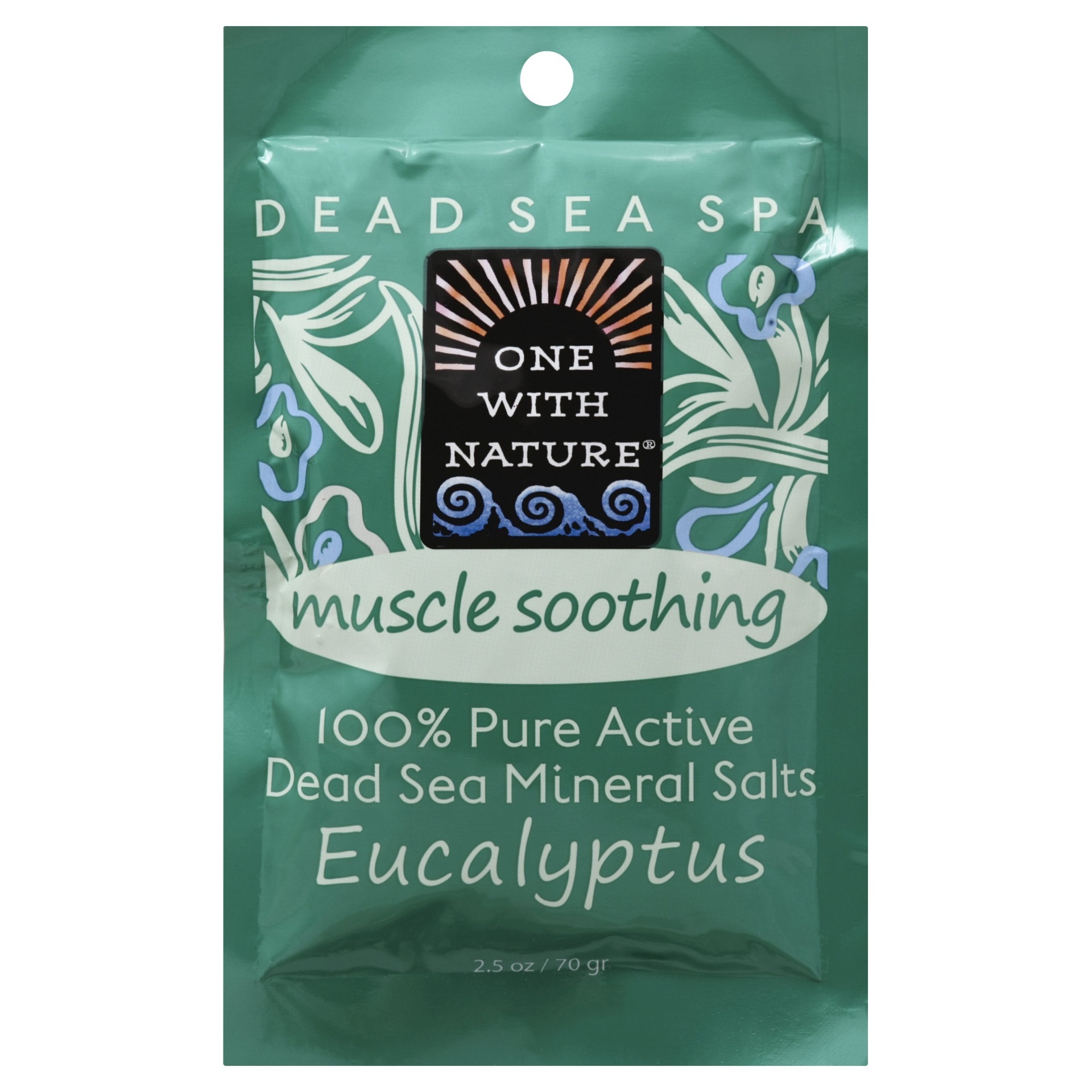 slide 1 of 1, One With Nature Dead Sea Spa Eucalyptus Bath Salts , 2.5 oz