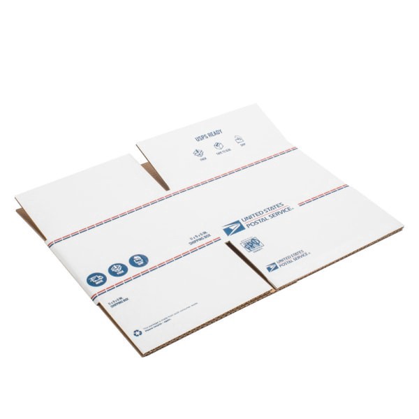 slide 2 of 2, United States Post Office Shipping Box, 11'' X 9'' X 6'', White, 11 in