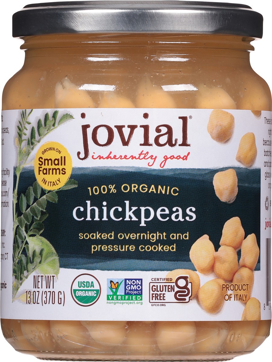 slide 7 of 9, Jovial Chickpeas, 13 oz