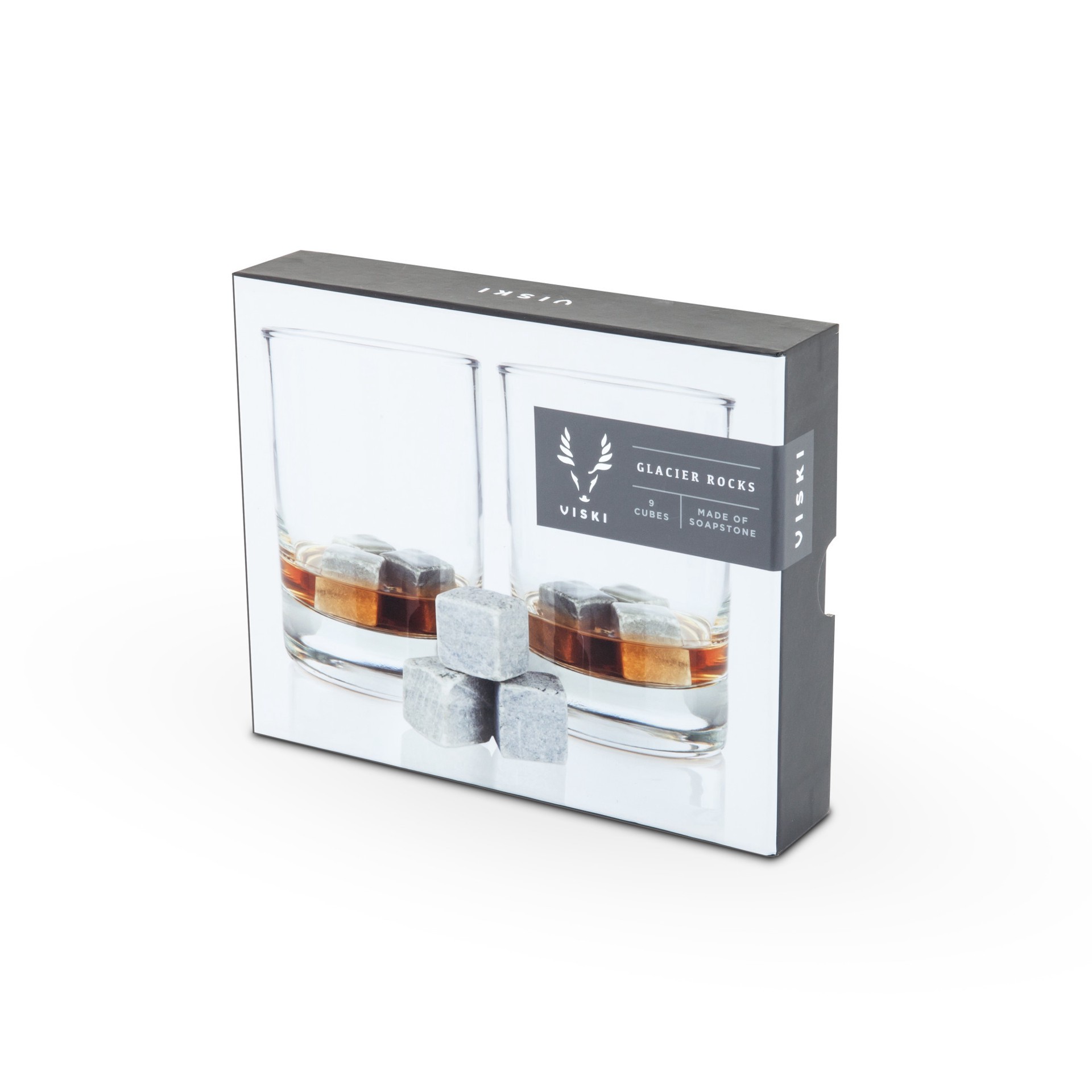 slide 4 of 4, Viski Glacier Rocks Soapstone Cubes by Viski, 9 ct