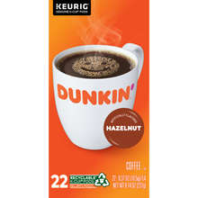 slide 1 of 1, Dunkin' Hazelnut Single-Serve Coffee- 22 ct, 22 ct