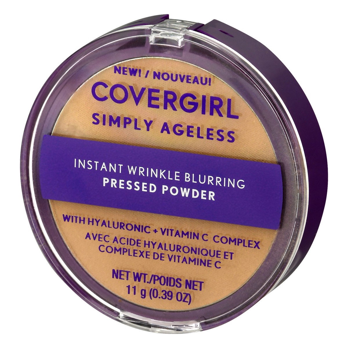 slide 3 of 12, Covergirl COVERGIRL Simply Ageless Instant Wrinkle Blurring Powder, Soft Honey, 0.39 Fl Oz, Pressed Powder, Face Powder, Oil Free Loose Powder, Full Coverage Powder, Hydrating Formula, Cruelty-Free, 11 g