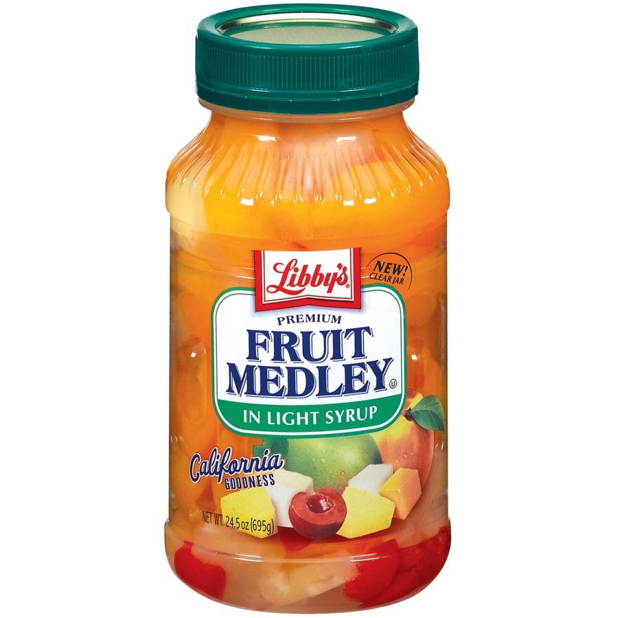 slide 1 of 1, Libby's Premium In Light Syrup Fruit Medley, 24.5 oz