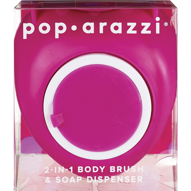 slide 1 of 1, ONE+OTHER Pop Body Brush Dispenser Heart, 1 ct