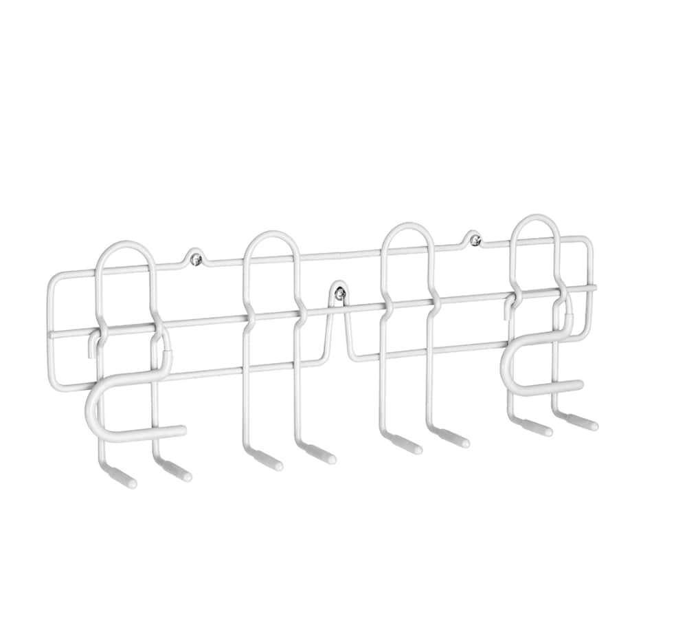 slide 1 of 1, ClosetMaid Broom And Mop Holder - White, 16 in x 5.75 in x 3 in